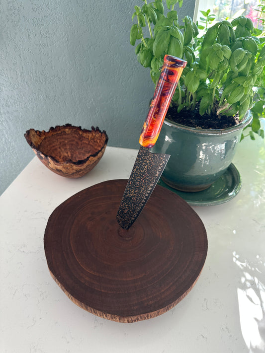 Orange Storm Cu Mai Kitchen Knife