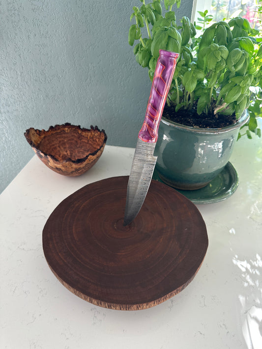 Purple Neon Camping Knife