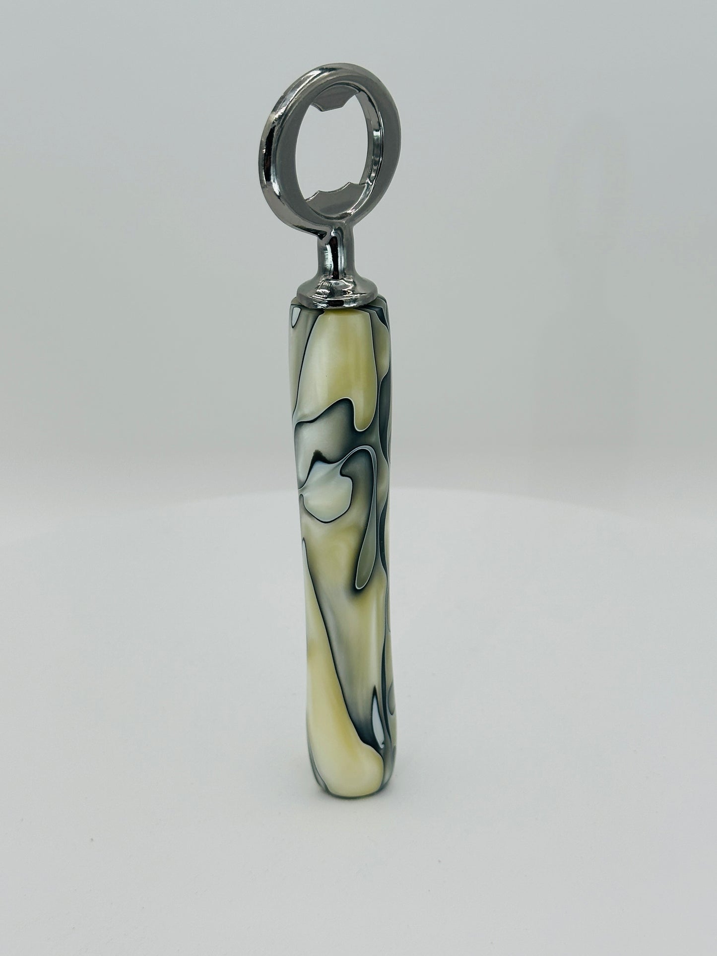 Custom Hand-Turned Bottle Opener - Gold Dust Acrylic