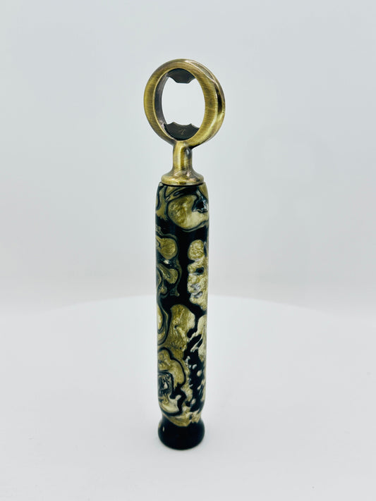 custom-bottle-opener-black-gold-silver-acrylic