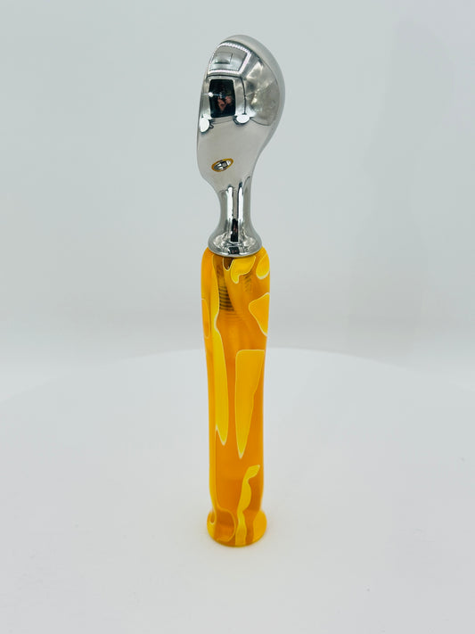 Custom Hand-Turned Ice Cream Scoop - Citrine Water Acrylic