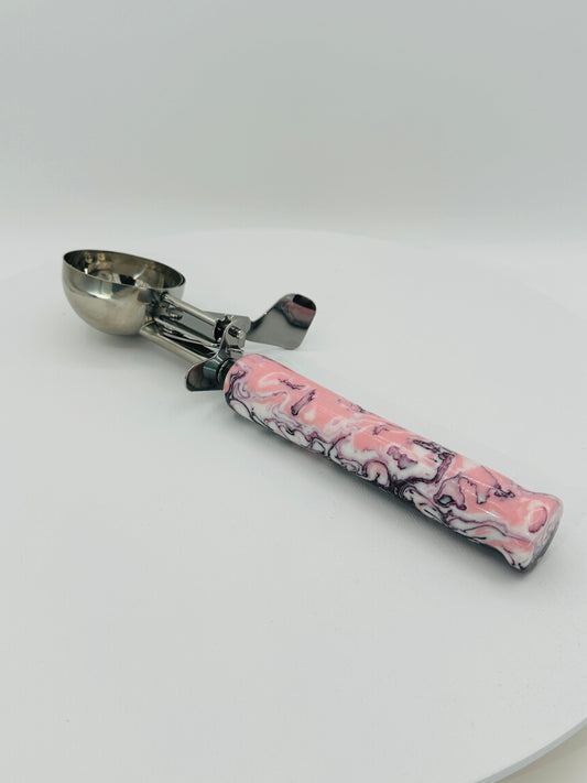 custom-ice-cream-scoop-pink-marble-acrylic