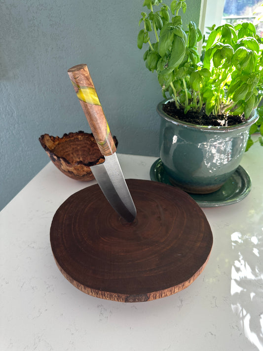 Olive Green Hybrid Kitchen Knife