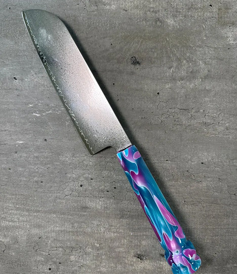 Alien Sunset Kitchen Knife